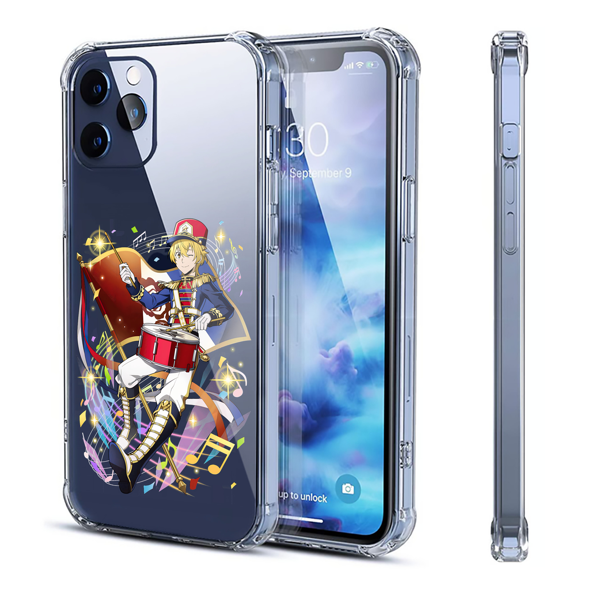 （画像用） 文豪ストレイドッグス Bungo Stray Dogs 【iPhone 12シリーズ対応】透明スマホケース（クリアソフトケース）
